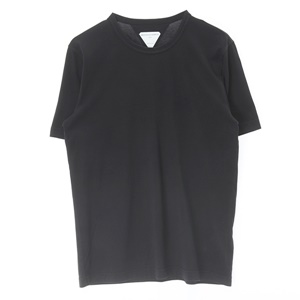 [BOTTEGA VENETA]맨 보테가베네타 코튼 블랙 티셔츠(가슴단면 52cm)