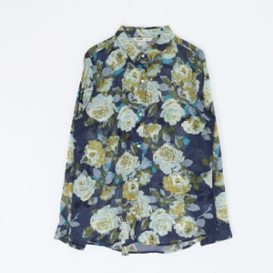 [OLD NAVY]올드 네이비 시스루 꽃무늬 셔츠(가슴단면 51cm)