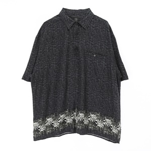 [MANHATTN]맨 레이온 하와이안 셔츠(가슴단면 70cm)